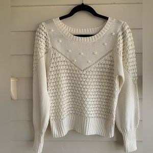 Lucky Brand Cream Sweater Size Small